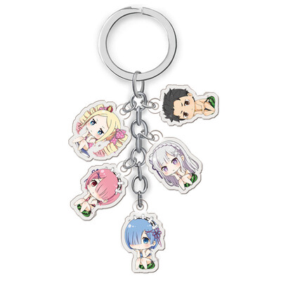 

Anime ReLife in a different world from zero Keychain Keyring Pendant