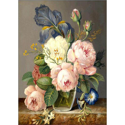 

5D DIY Full Drill Diamond Painting Flowers Vase Cross Stitch Embroidery Kit