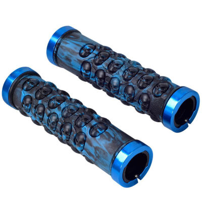 

Mountain Bike Bilateral Lock Skull Pattern Non-slip Road Bicycle Rubber Handlebar Grip