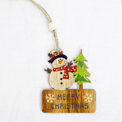 

Creative Wooden Pendants Ornaments Christmas Wood Craft Xmas Tree Ornaments For Home Decor Christmas Decorations