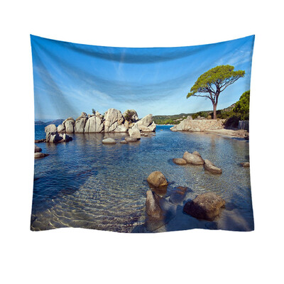 

Toponeto Fashion Tapestry Ocean Pattern Fresh Style Decorative Tapestry Home Decor