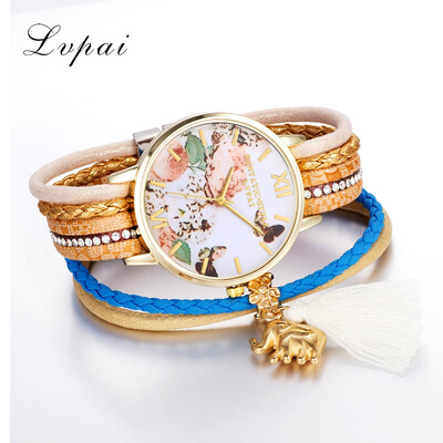

Alloy bracelet watch Korean womens fashion watch elegant&fresh white mirror winding watch