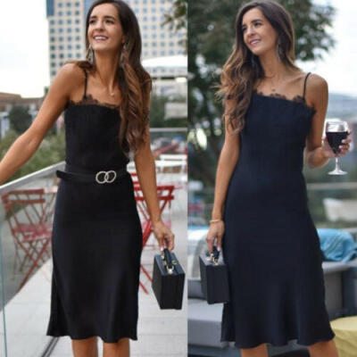 

Women Summer Casual Strappy Mini Dress Sleeveless Beach Holiday Evening Sundress