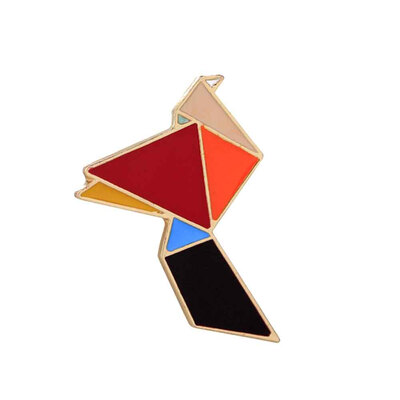 

Rainbow Enamel Collar Pin Brooch Christmas Brooch Pretty