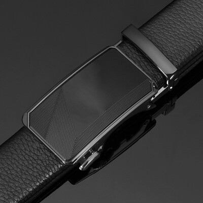 

Hot Explosive Mens Leather Belt First Layer Leather Automatic Buckle Belt Business High-end Pants Belt Men