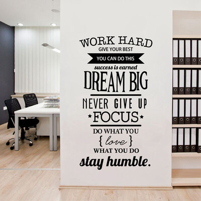 

Siaonvr English Rumor Wall Stickers Work Hard Study Art Decorative Ball Stickers