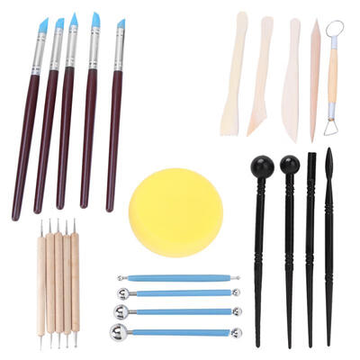

Greensen 24Pcs Multi-function Ceramic Clay Tools Set Modeling Carving Pottery Clay Sculpting Tools Kit
