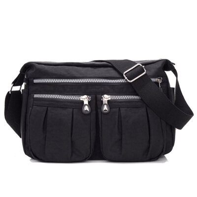 

Fashion Women Solid Color Zipper Casual Crossbody Shoulder Bag Travel Pouch