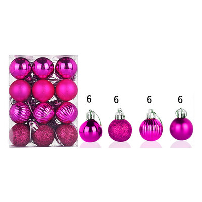 

Tailored 30mm Christmas Xmas Tree Ball Bauble Hanging Home Party Ornament Decor 24PC