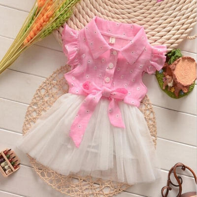 

2014 NEW Baby Girls Princess Party Skirts BeachSummer Kids Dresses Bow Sundress