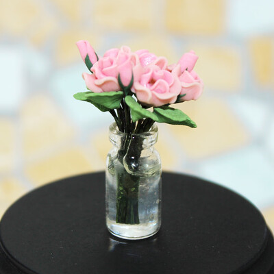 

Siaonvr 112 16 Dollhouse Miniature Scene Model Bottle Flower Pretend Play Toy