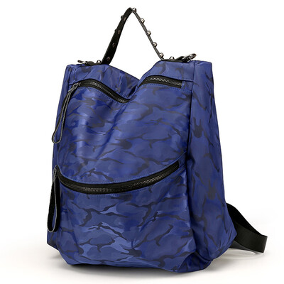 

New nylon camouflage multi-color womens backpack fashion sports personality girls travel backpack