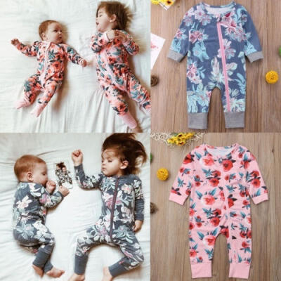 

Newborn Baby Girl Floral Clothes Romper Bodysuit Jumpsuit Outfit