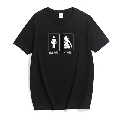 

Male Female Large Size O-Neck Short Sleeve T-shirt Summer Funny Taste Cotton Casual Loose Simple Tops