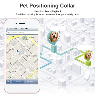 

Smart GPS Tracker GSM Pet Position Collar IP67 Protection Location Tracker Multiple Positioning Mode Geo-Fence SOS Realtime Tracke