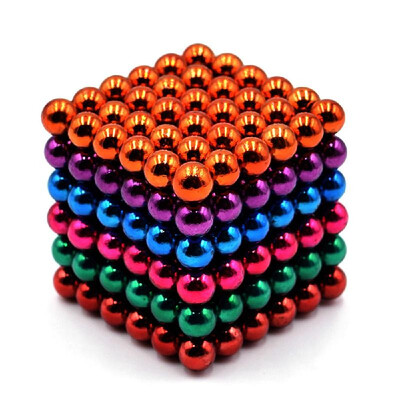 

5mm 216 PCS 6 Colors Magnetic Balls Magnets Office Toy Magnetic Sculpture Backyballs Gift