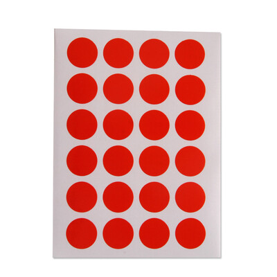 

Color Coding Labels Dot Sticker - Round Stickers Brown 16mm 25mm 30mm 6mm 8mm - 12sheets\pack