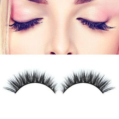 

3D Fashion Bushy Cross Natural False Eyelashes Minkhair Handmade Eye Lashes