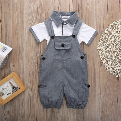 

2pcs Newborn Infant Newborn Kids Baby Boy Clothes T-shirt TopsPants Outfits