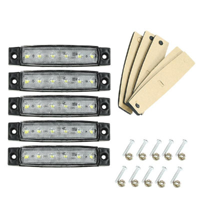 

5PCS 6 LED Amber Side Marker Light Indicator 12V for Truck Bus Boat RV Lorries Jeep SUV Yellow