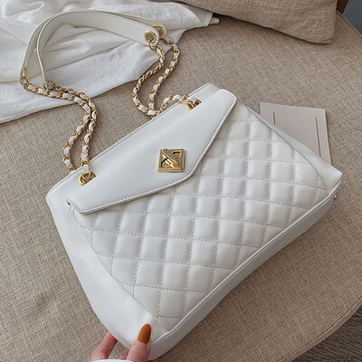 

2019 New Summer Fashion Embroidered Line Chain Small Fragrant Wind Shoulder Bag Joker Western Style Messenger Bag Female