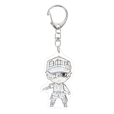 

Fat Bear Anime Cells at Work Cute Acrylic Keychain Phone Strap Charm