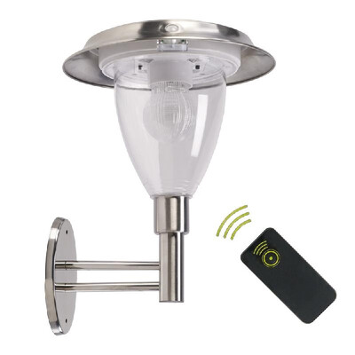 

Solar Fence Light Remote control White & Color Changing Light Sensor LED Outdoor Post Lamps For Walkway Patio Path Lawn Garden Yar