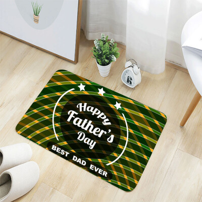 

Toponeto Fathers Day Comfort Square Flannel Kitchen Non-slip Mat 40x60CM