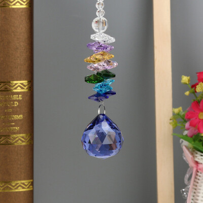 

Toponeto 1PC DIY Bohemian Clear Crystal Ball Prisms Pendant Hanging Wedding Decor Gift