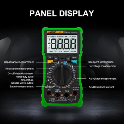 

ANENG Digital Multimeter LCD Backlight ACDC Ammeter Voltmeter Ohm Tester