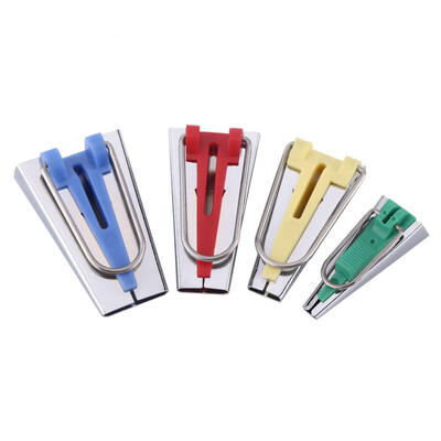 

Greensen Fabric Bias Tape Maker Set of 6mm 12mm 18mm 25mm Binding Sewing Tool for Craft Making