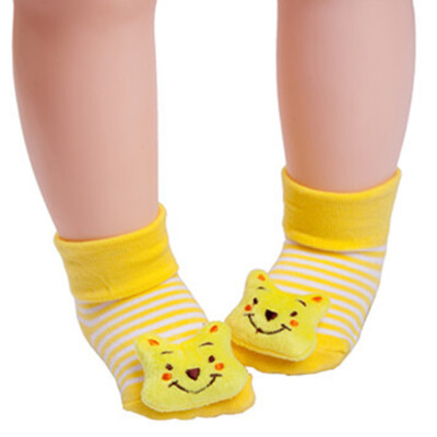 

0 6 Months Baby Fashion Cotton Socks Infants Cute Keep Warm Cartoon Stereo Socks Children Learning To Walk Anti skid Kids