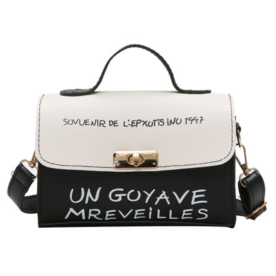 

Fashion Letter Printed Faux Leather Crossbody Shoulder Bag Women Handbag Pouch