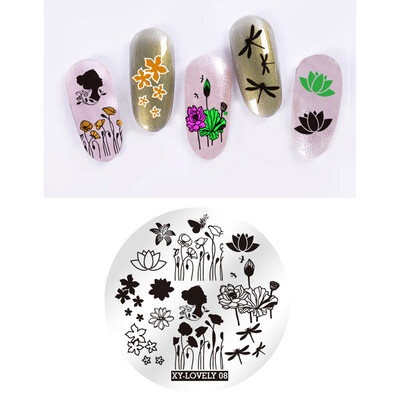 

Manicure DIY Lace Rose Flower Forest Image Nail Plates Nail Art Stamping Plate Nail Art Tools