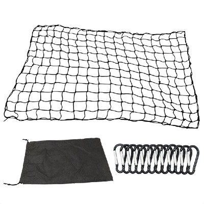 

Vislone 4x6 Luggage Net Bungee Cargo Net Strech Super Duty Mesh Holds Adjustable Hooks for Rooftop Cargo Carrier