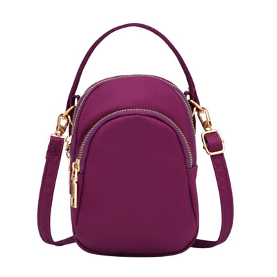 

Women Multilayer Waterproof Nylon Large Capacity Crossbody Shoulder Bag Handbag