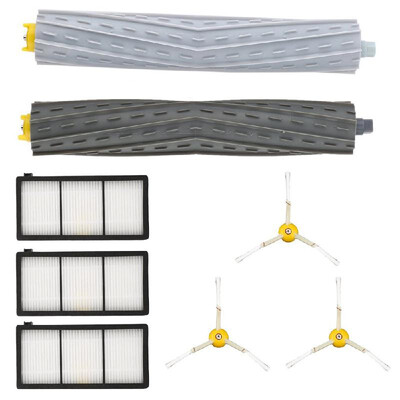 

Replacement Parts 6Pcs Side Brushes 4Pcs HEPA Filters 2Pcs Front Debris Extractor 2Pcs Rear Debris Extractor for Roomba 800