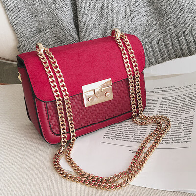 

Spring&summer bag female 2019 new Korean fashion casual matte wild lock chain single shoulder slung square