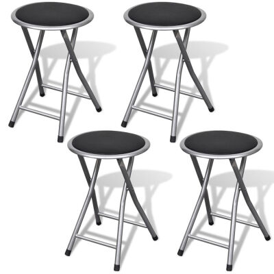 

Foldable Stools 4 pcs Artificial Leather