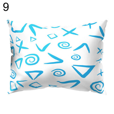 

Colorful Geometric Symbol Pillow Case Waist Throw Cushion Cover Bedroom Decor