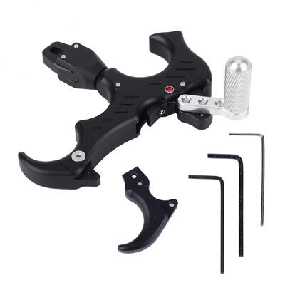 

Greensen Aluminium Alloy Frosted Archery Release Aids 34 Finger Grip Thumb Caliper Compound Bow Tool