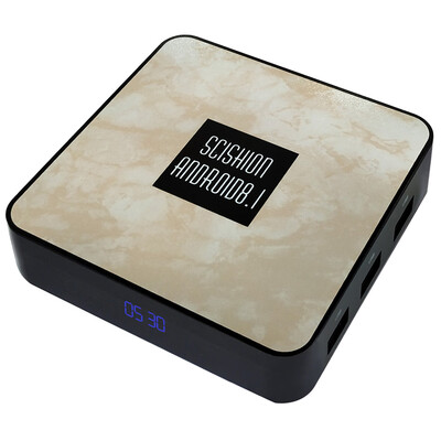 

SCISHION RX4B TV Box Rockchip 3328 Android 81 4GB RAM 32GB ROM 24G WiFi 100Mbps BT40 Support 4K H265