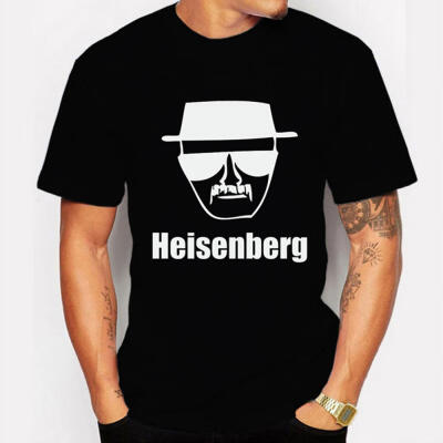 

Mens T Shirts Printed Breaking Bad Heisenberg Letter Short Sleeve Hip Hop Blouse For Mens Harajuku Black T Shirt