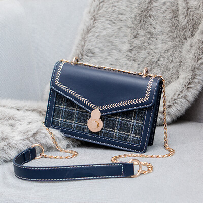 

Autumn&Winter Small Womens Bag Chao Small Square Bag Fashion Korean Edition Single Shoulder Chain Hundred-strap Inclined Bag