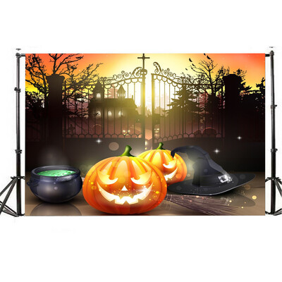 

Toponeto Halloween Backdrops 5x3FT Lantern Background Photography Studio Decoration