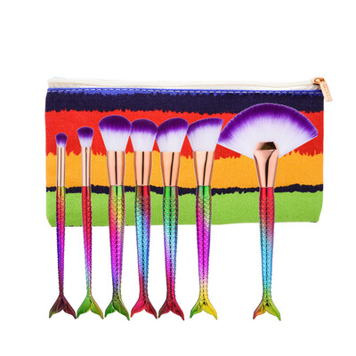 

Toponeto New 7PCS Make Up Foundation Eyebrow Eyeliner Blush Cosmetic Concealer Brushes