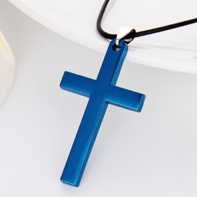 

New Alloy Jesus Cross Chain Unisex Necklace Cross Pendant Jewelry Men Women Necklace Gift