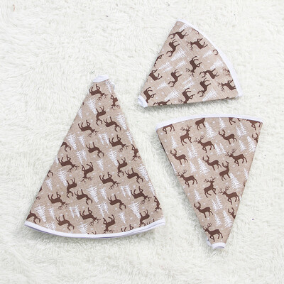 

1X Christmas New Year Party Decoration Tree Skirt Elk Print Ornament 1008060cm