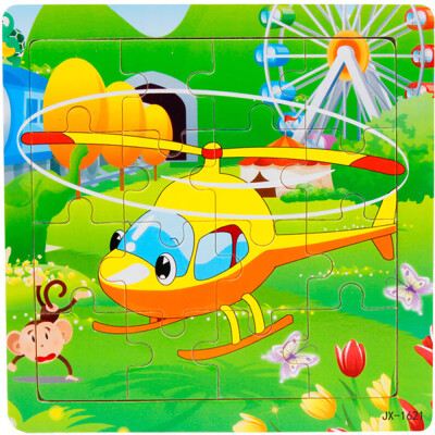 

Gotoamei Wooden Puzzle Educational Developmental Baby Kids Training Toy