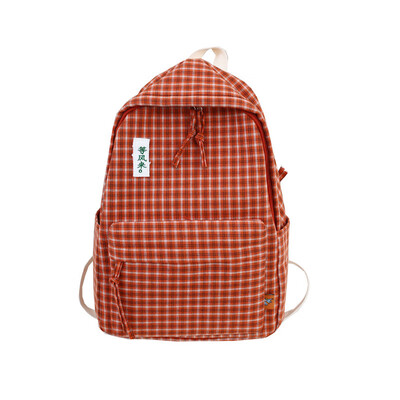 

Ancient feeling girl bag female Korean high school Plaid Harajuku ulzzang college students ins wind backpack